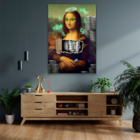 Quadro Monalisa Money -- Br Artes Grande 118x78