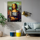 Quadro Monalisa Money -- Br Artes Grande 118x78