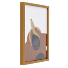 Quadro Monkey Marrom com Vidro 30x40 Arte Própria