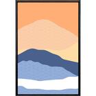 Quadro Montanhas Geometricas 90x60cm - Casa Da Moldura