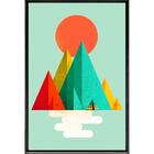 Quadro Montanhas Vista 90x60 - Casa Da Moldura