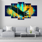 Quadro Mosaico Águia Azul