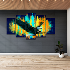 Quadro Mosaico Águia Azul