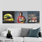 Quadro Mosaico Decorativo Ayrton Senna  Fórmula1 180x60 Mito