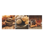 Quadro Mosaico Decorativo Pão  Café  Padaria 180x60