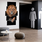 Quadro Mosaico Realeza Do Leão