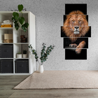 Quadro Mosaico Realeza Do Leão