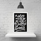 Quadro Motivacional Determinação Sucesso 45x34cm - Com Vidro