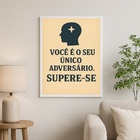 Quadro Motivacional Você É O Seu Único Adversário 24x18cm Mol