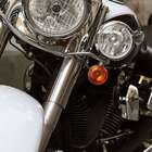 Quadro Moto Frontal Uniart Preto 30x30cm