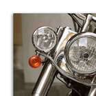 Quadro Moto Frontal Uniart Preto 30x30cm