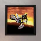 Quadro Moto Uniart Amarelo 30x30cm