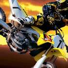 Quadro Moto Uniart Amarelo 45x45cm