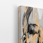 Quadro Mulher Dourada Desenho Artístico Canvas 140x90cm