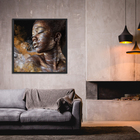 Quadro Mulher III Bronze 120x120cm