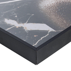 Quadro Mulher Luz Preto com Vidro 100x100cm Arte Própria