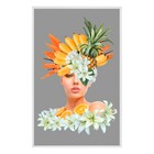 Quadro Mulheres Cinza com Vidro 50x80cm Arte Própria