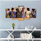 Quadro Musical Decorativo Sala Pink Floyd Álbum Banda129x63