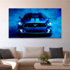 Quadro Mustang Azul -- Br Artes