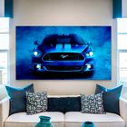 Quadro Mustang Azul -- Br Artes