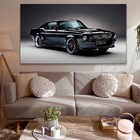 Quadro Mustang Preto -- Br Artes