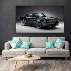 Quadro Mustang Preto -- Br Artes