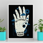 Quadro My Future Is In My Hands 24x18cm - Com Vidro Moldura:m