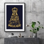 Quadro N. S. Aparecida Acaso Não Sabeis - 60x48cm Moldura:mad