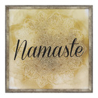 Quadro Namaste Dourado 50x50cm Inspire