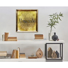 Quadro Namaste Dourado 50x50cm Inspire