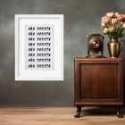 Quadro Não Desista - 60x48cm Moldura Branca