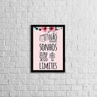 Quadro Não Destrua Seus Sonhos, Destrua Seus Limites 24x18cm