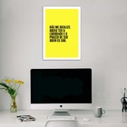 Quadro Não Me Idealize 33x24cm Moldura Preta