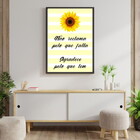 Quadro Não Reclama Pelo Que Falta - Flor 60x40cm Moldura:made