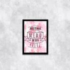 Quadro Não Tenha Medo De Ser Feliz 24x18cm - Com Vidro Moldur