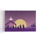 Quadro Nascimento Jesus Presépio 3 Reis Magos Canvas 140x90