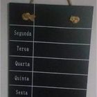 Quadro Negro Mural Em Mdf Calendário Semanas Fwb