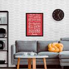 Quadro Nesta Casa Somos Verdadeiros 33x24cm - Com Vidro Moldu