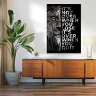 Quadro Never Give Up -- Br Artes