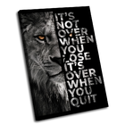 Quadro Never Give Up -- Br Artes