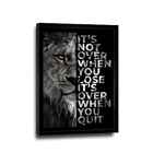 Quadro Never Give Up -- Br Artes