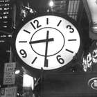 Quadro New York Relógio Kapos Branco 33x33cm