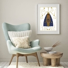 Quadro Nossa Senhora Aparecida - 60x48cm Moldura:madeira Preta