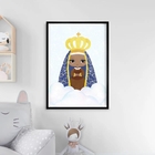 Quadro Nossa Senhora Aparecida Baby Azul 45x34cm - Com Vidro