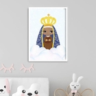 Quadro Nossa Senhora Aparecida Baby Azul 45x34cm - Com Vidro