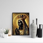 Quadro Nossa Senhora Aparecida - Dourada 45x34cm - Com Vidro
