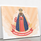 Quadro Nossa Senhora Aparecida Religião Canvas 60x40cm