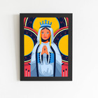 Quadro Nossa Senhora Da Conceição Moldura Preta 60x40cm