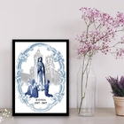 Quadro Nossa Senhora De Fátima 33x24cm - Com Vidro Moldura:ma