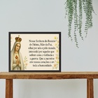 Quadro Nossa Senhora De Fátima Do Rosário - Oração 24x18cm Mo